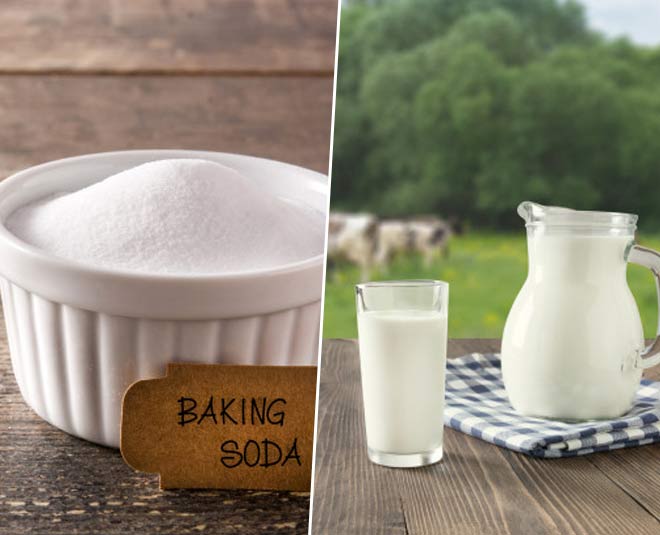 milk and soda eye mask