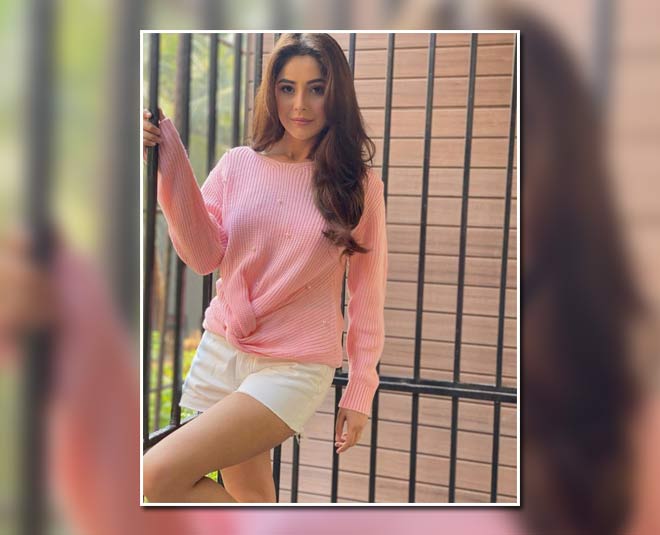 shehnaz gill stylish dress inside 