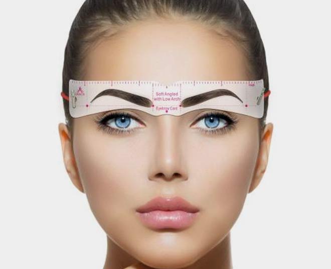 use an eyebrow stencil for bolder brows inside 
