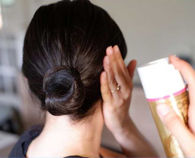 low rolled bun hairstyle