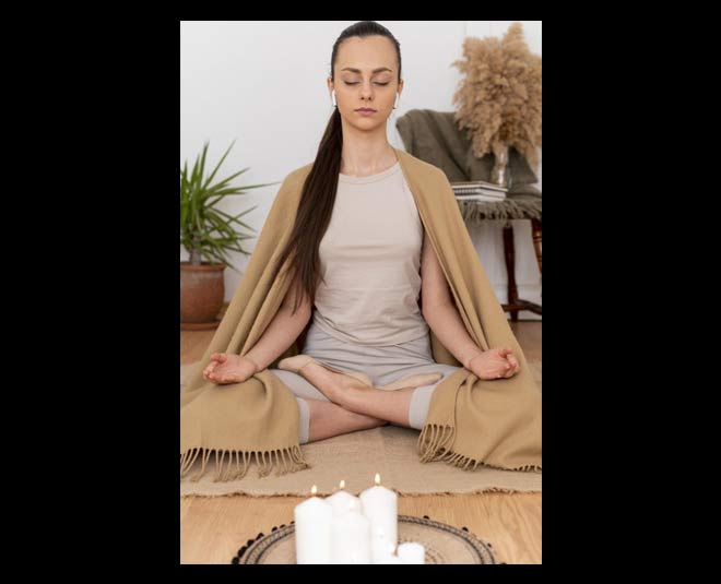 meditation with candle