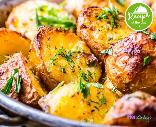 Perfect Crispy Roasted Herbed Potatoes Recipe To Serve With Grilled Chicken & Vegetables