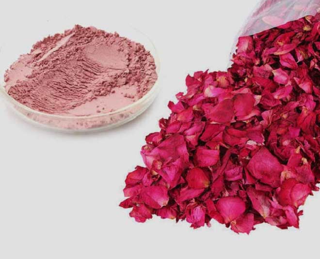 Make rose petal powder recipe for glowing skin - SimplyBeyondHerbs