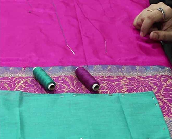 How To Stitch Saree Fall And Its Importance how to stitch saree fall