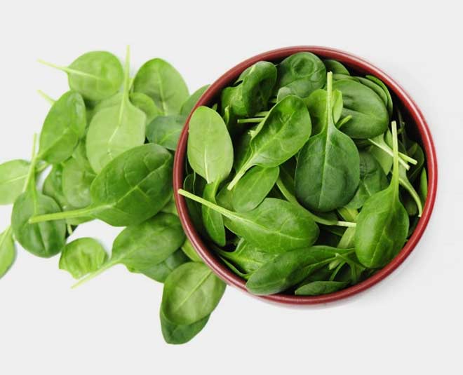 पालक spinach biotin rich food