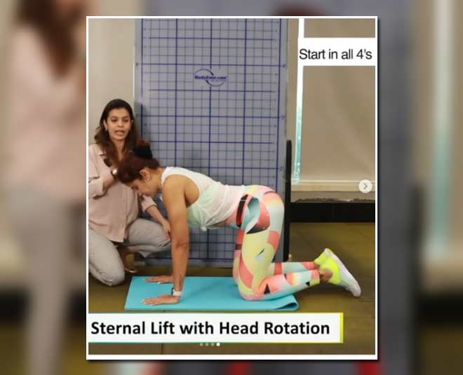 sternum lift with head rotations