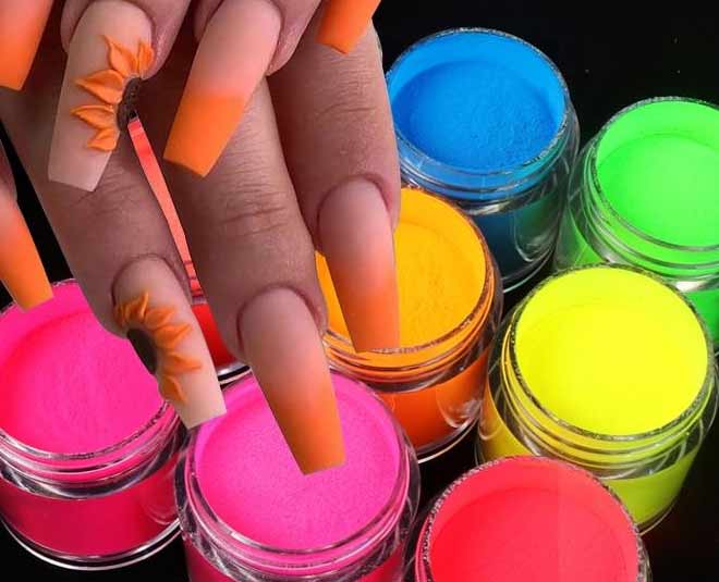 42pc acrylic powder nail art tips starter kit