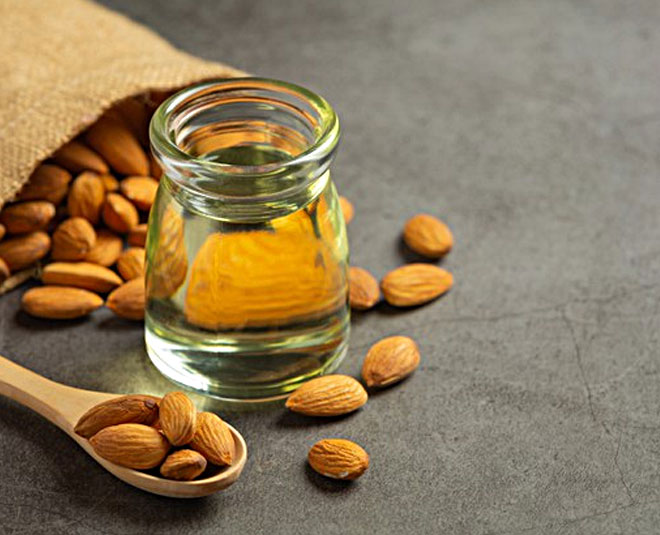 almond oil  for dark spots inside 