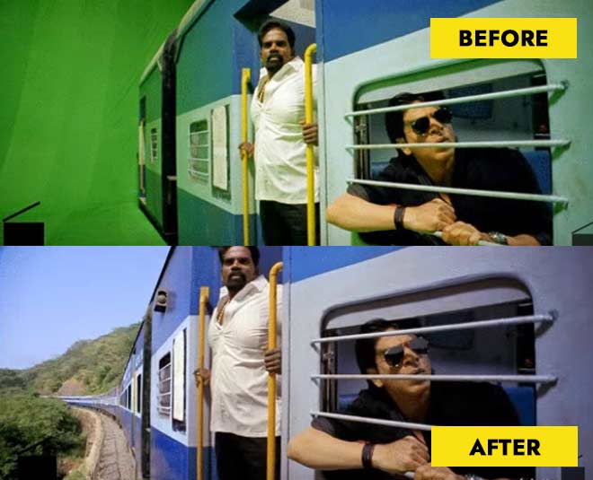 'चेन्नई एक्सप्रेस' के बहुत सारे सीन्स- chennai express train scenes