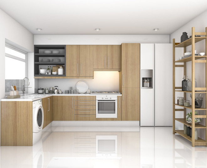 clean wooden cabinets in kitchen inside 