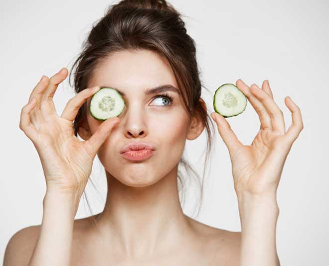 cucumber for eyes inside