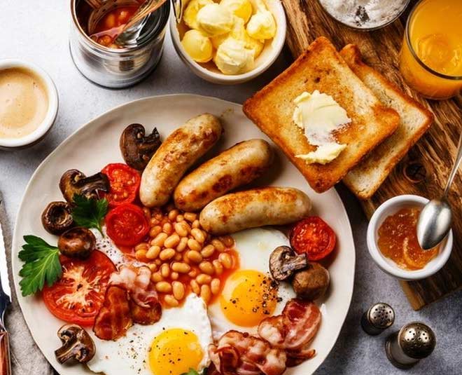 English shop breakfast table