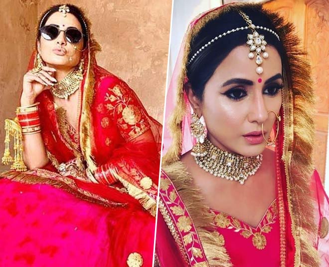 hina khan and bridal look