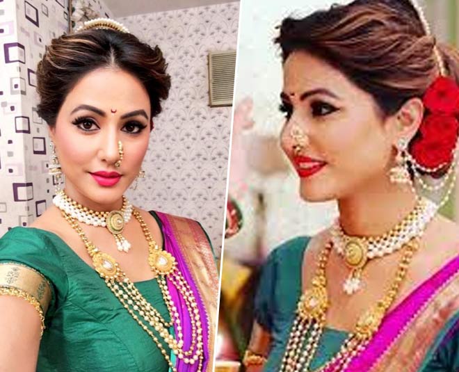 hina khan marathi bridal