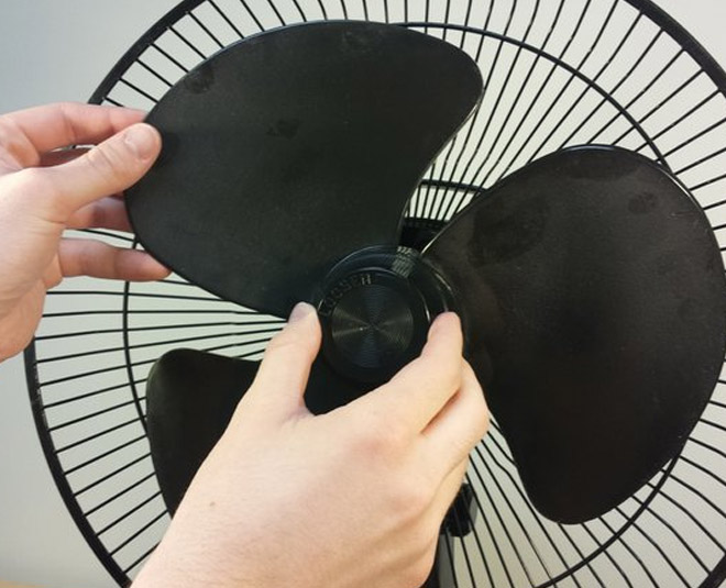 how to clean table fan m
