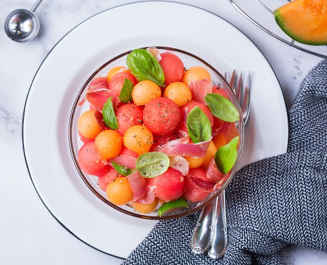 inside  watermelon salad