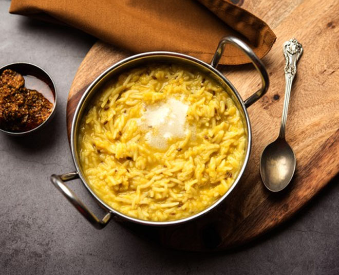 inside  moonj dal khichdi