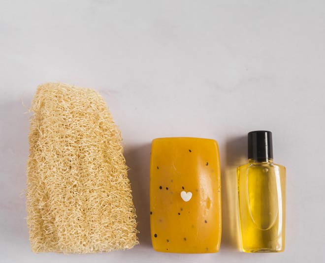 inside   Loofah using