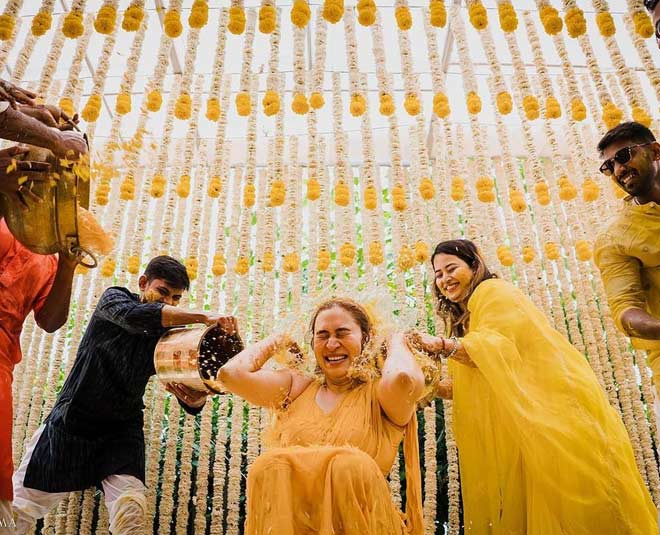 हल्दी सेरेमनी jwala gutta haldi ceremony