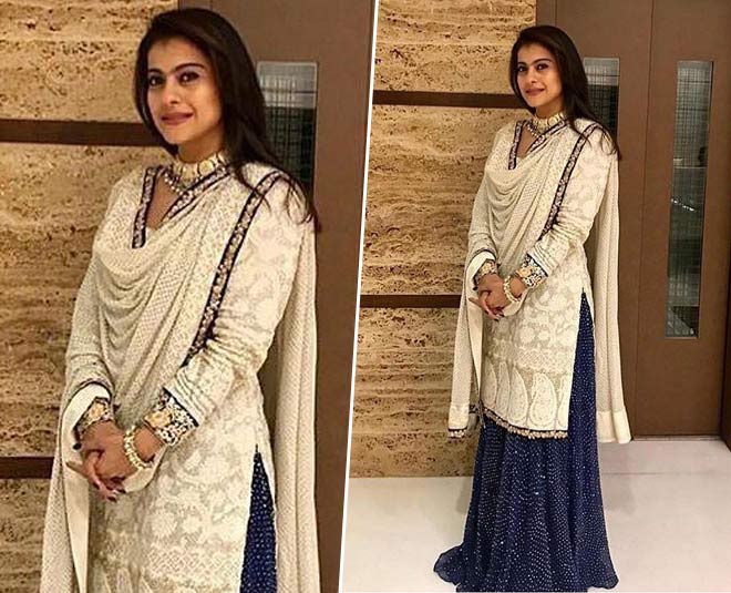 लहंगे के साथ फ्यूजन kajol fashion mistakes