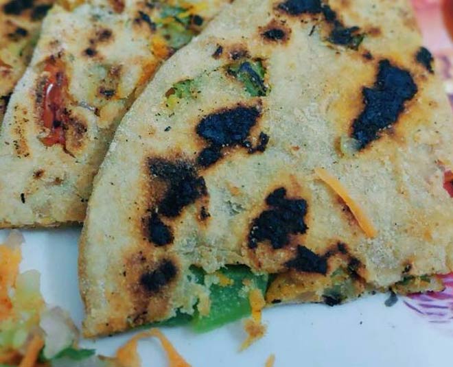 leftover salad recipes paratha inside 