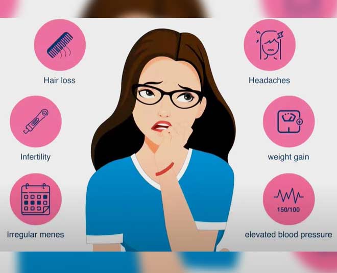 pcod symptoms insidde