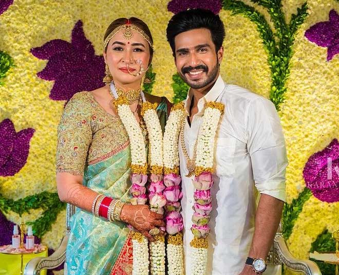 फेरों के लिए चुनी ट्रेडिशनल साड़ी pheras of jwala gutta and vishnu vishal