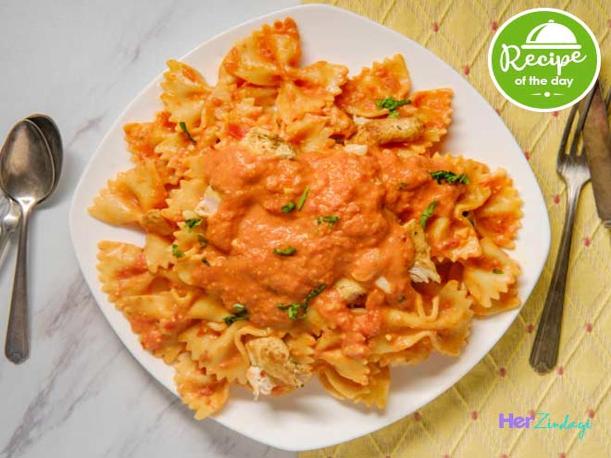 This Pink Sauce Pasta Recipe Is Perfect For Lunch Or Dinner | HerZindagi