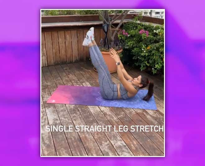 single straight leg strech