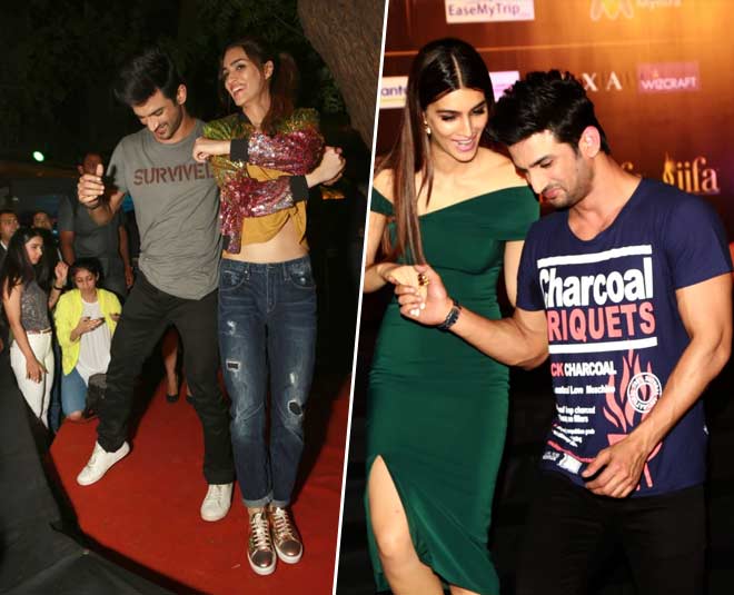 कृति सेनन और सुशांत सिंह राजपूत sushant and kriti