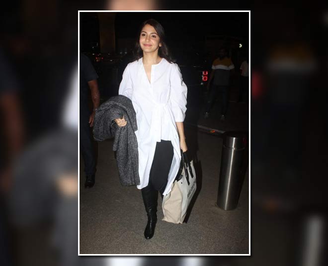 Anushka Sharma rocks budget friendly anarkali kurta set at airport