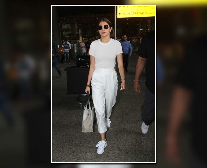 10 Times Anushka Sharma Rocked White Outfits At The Airport