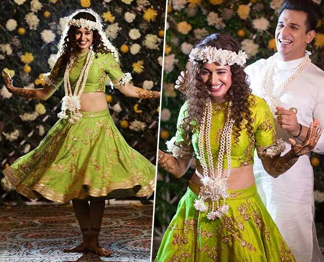 लहंगे की हाइट yuvika lehenga blunder
