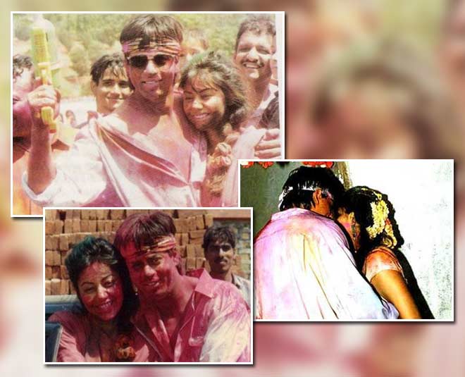 शाहरुख और गौरी की नटखट होली पार्टी- . shahrukh khan holi