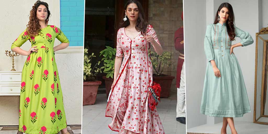 pastel color kurtis