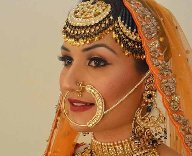 Bridal nath for non deals pierced nose