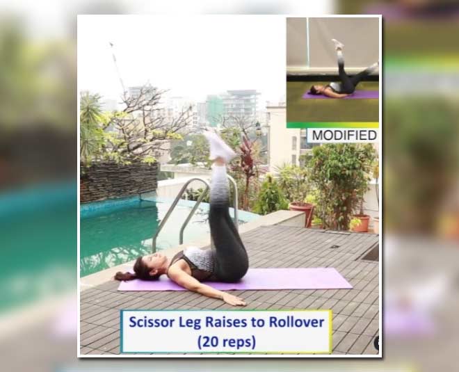 Scissor Leg Raises to Rollover inside 