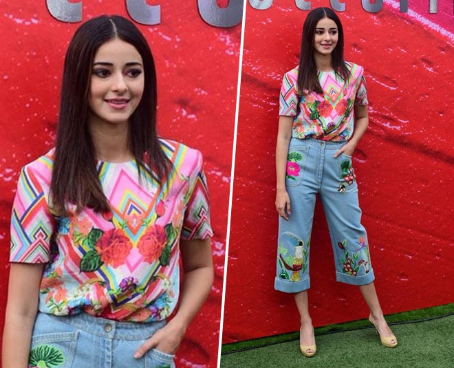 ananya pandey floral pants Inside 