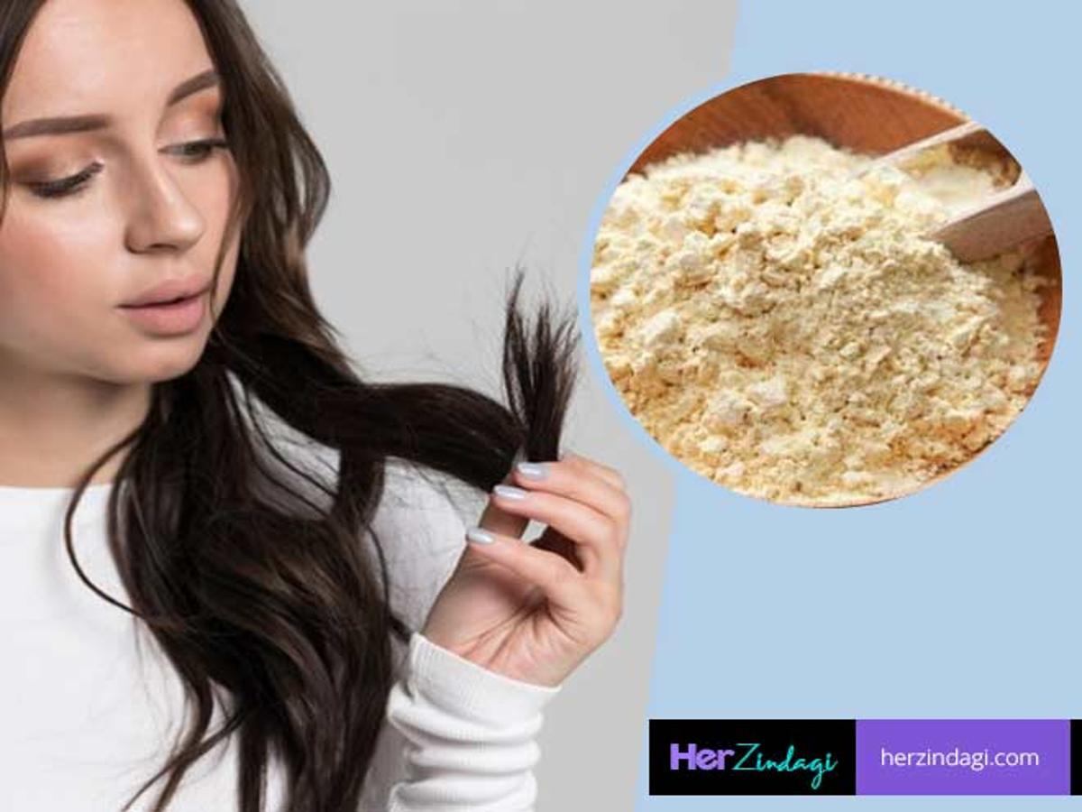 Diy Gram Flour Hair Mask For Split Ends In Hindi