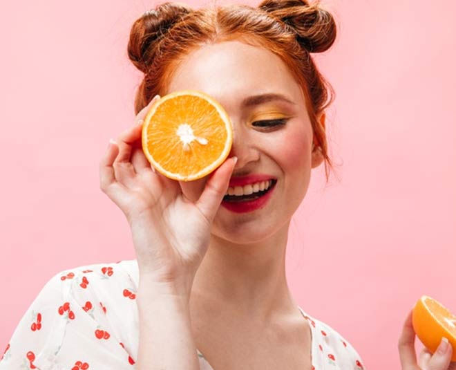 orange powder glowing skin inside 