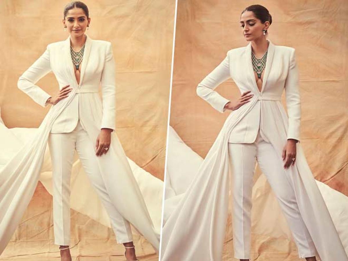 White Pant Suit Like Bollywood Actress 