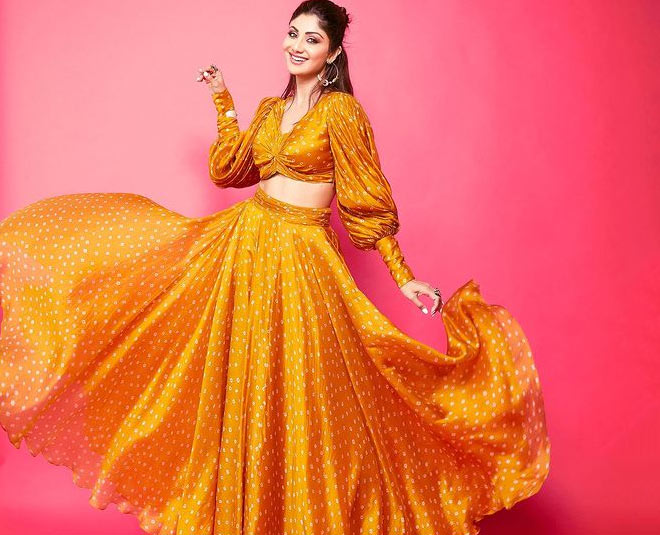 shilpa orange dress