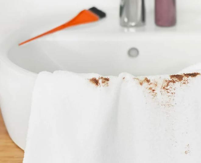 tips to remove hair dye stains from towels