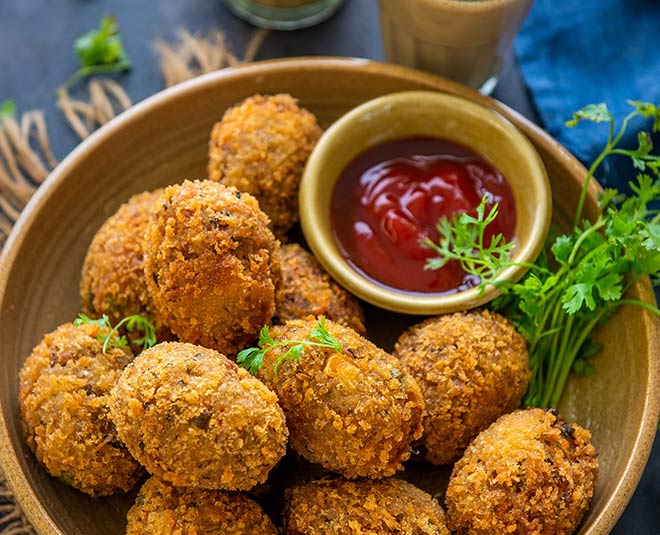 vegetable cutlet inside 