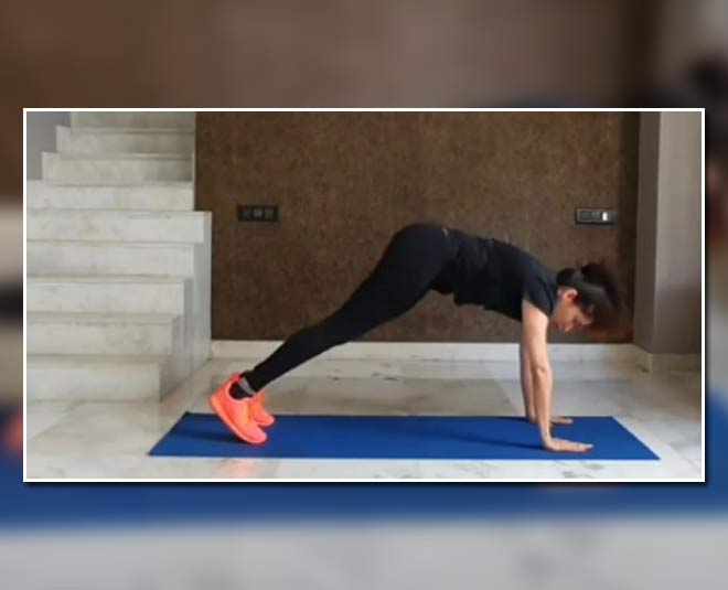 Downward dog toe touches inside 