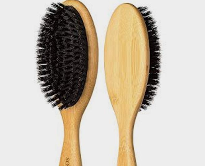 बोर ब्रिस्टल हेयर ब्रश boar bristle hair brush