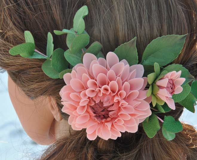 In Awe With These Dual Floral Buns | Flower Fashion India