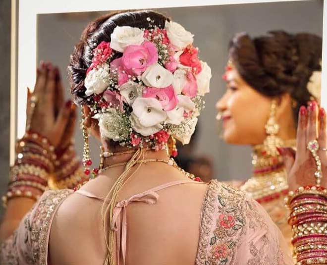 Wedding n Party wear Hair Style Flower juda bun decoration |हेयर स्टाइल|  Fashion Style Haute Couture - YouTube