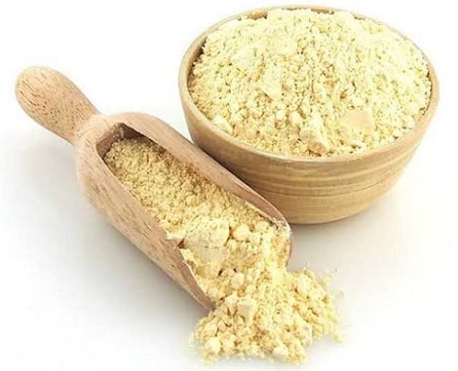 check purity of besan inside 