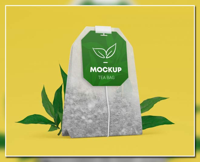 इस्तेमाल किया गया ग्रीन टी-बैग green tea bag